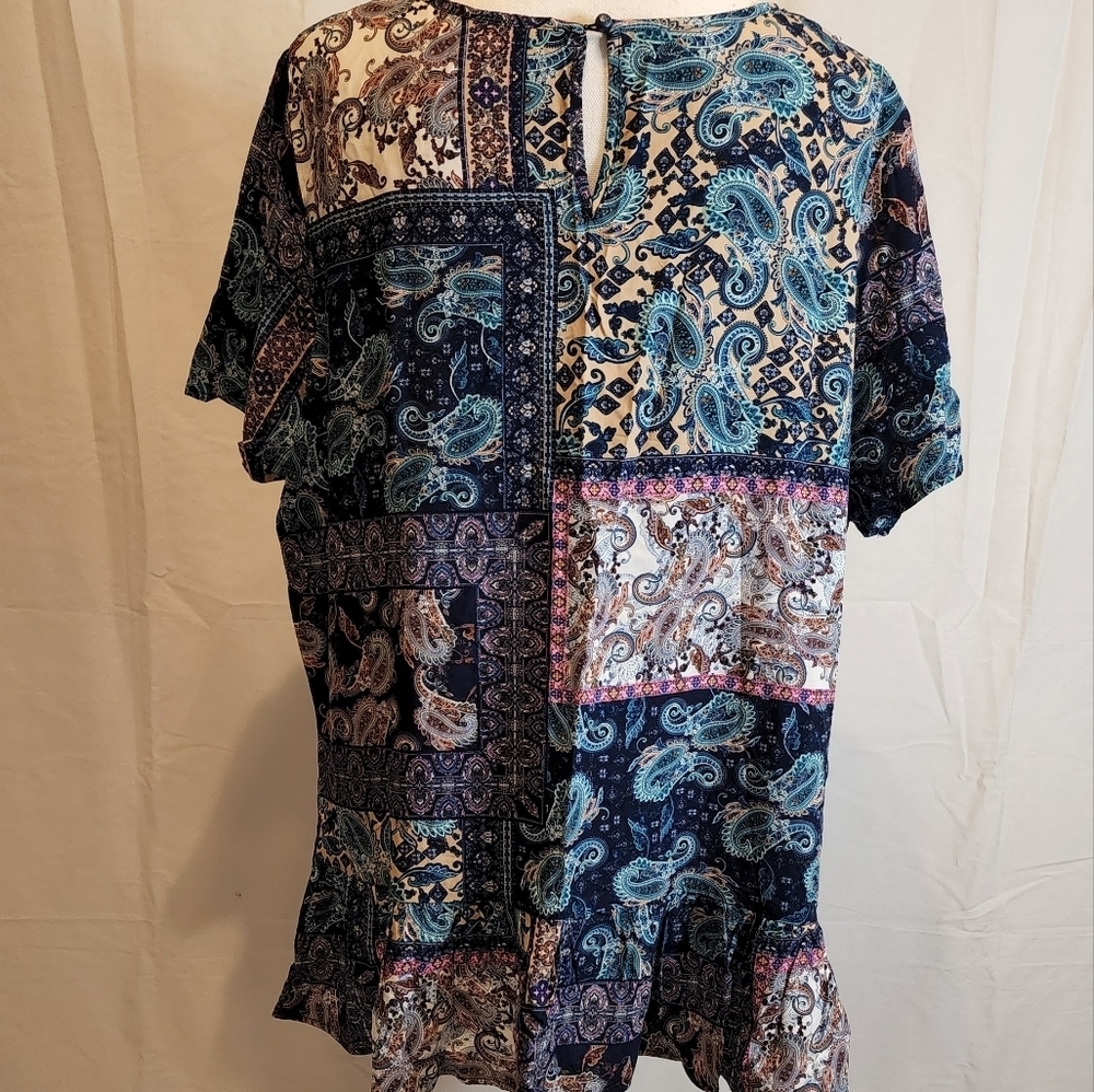 SHEIN Women's Paisley Print Tunic Top - Picture 9 of 13